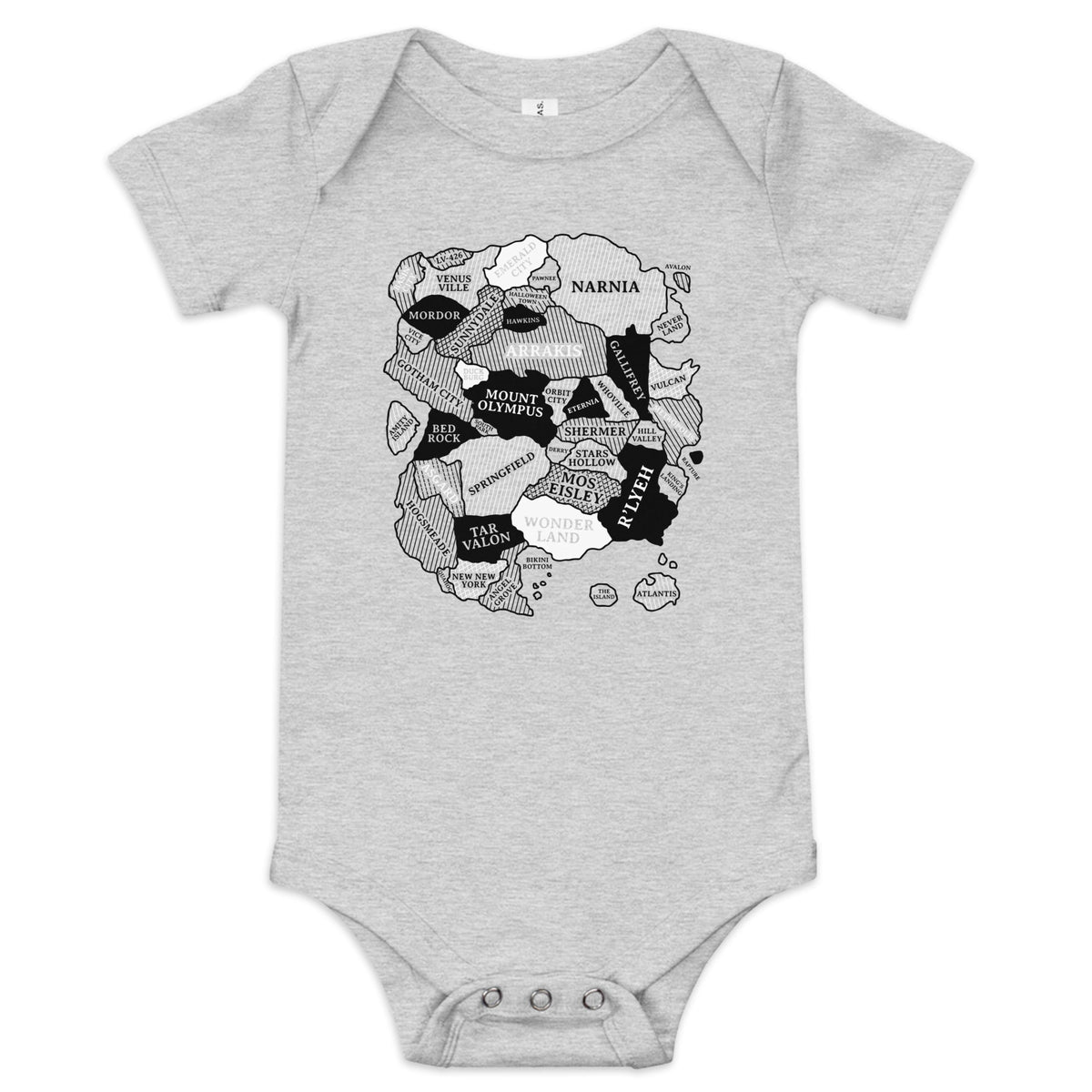 World Map Kid's Onesie