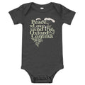 Peace, Love, And The Oxford Comma Kid's Onesie