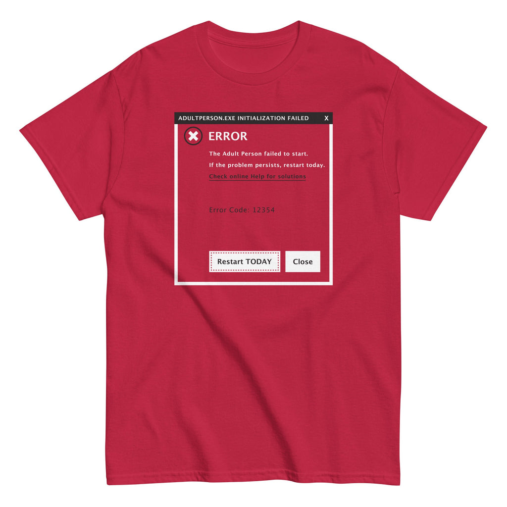Error, Adult Person Failed To Start Men's Classic Tee product image 1