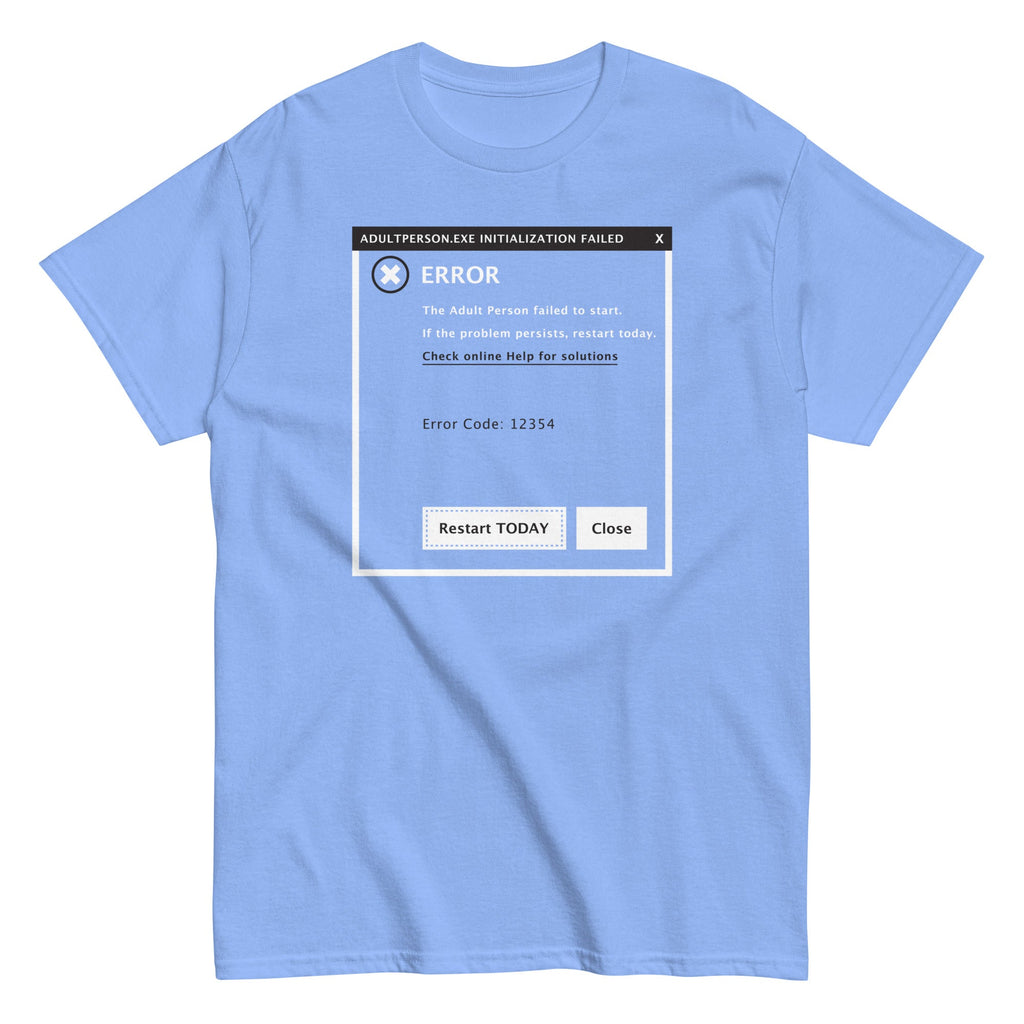 Error, Adult Person Failed To Start Men's Classic Tee product image 3