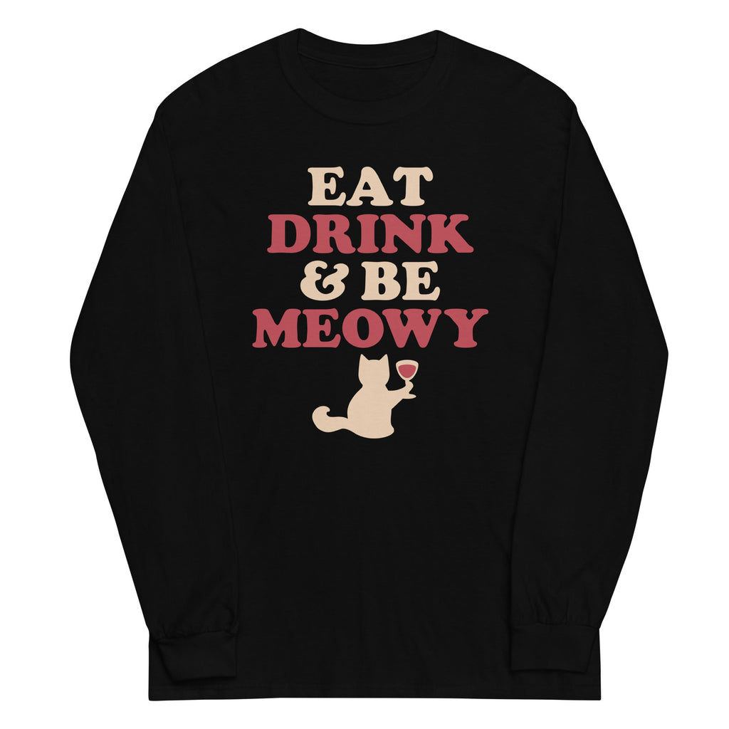 Eat Drink & Be Meowy Unisex Long Sleeve Tee product image 2