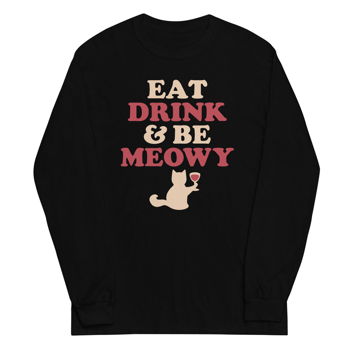 Eat Drink & Be Meowy Unisex Long Sleeve Tee product image 2