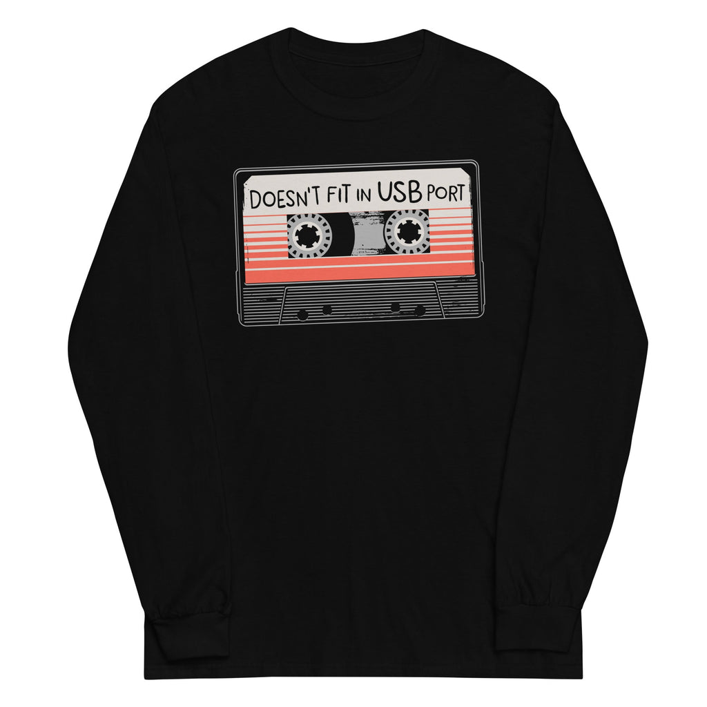 Doesn't Fit In USB Port Unisex Long Sleeve Tee product image 2