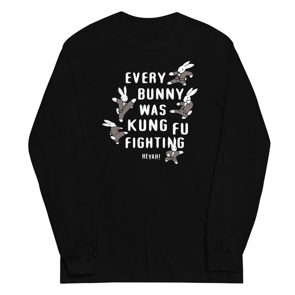 Every Bunny Was Kung Fu Fighting Unisex Long Sleeve Tee product image 5