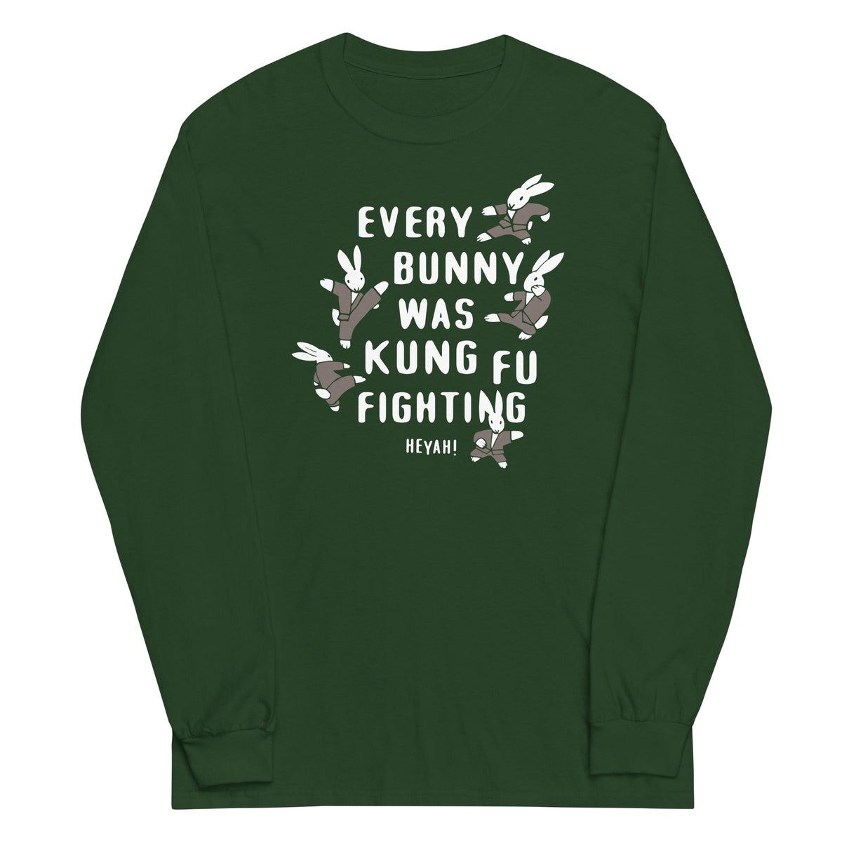 Every Bunny Was Kung Fu Fighting Unisex Long Sleeve Tee product image 1