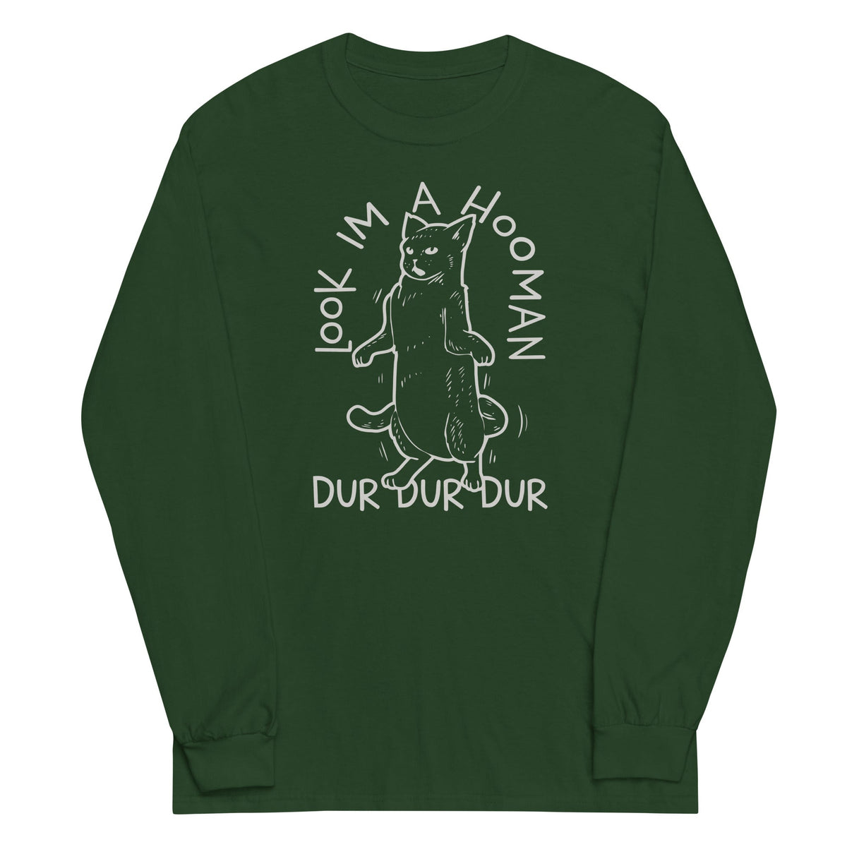 Look I'm A Hooman Unisex Long Sleeve Tee product image 3