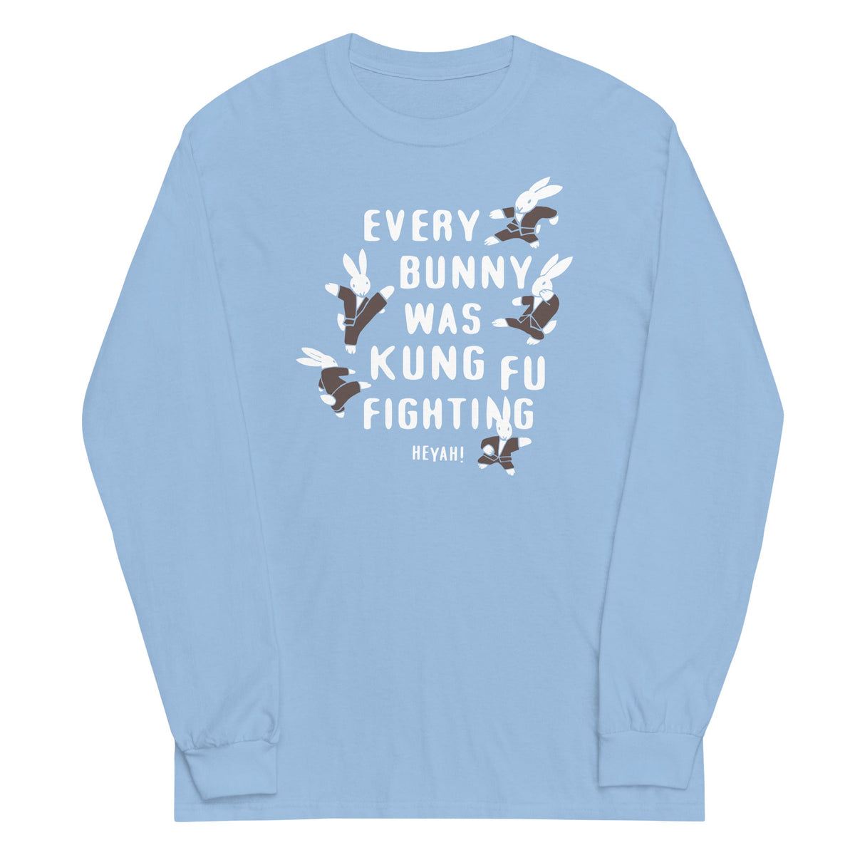 Every Bunny Was Kung Fu Fighting Unisex Long Sleeve Tee product image 3