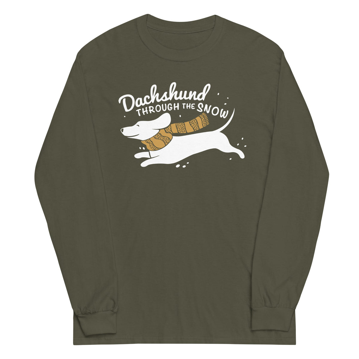 Dachshund Through The Snow Unisex Long Sleeve Tee product image 4