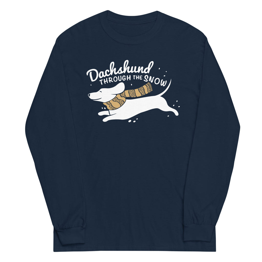 Dachshund Through The Snow Unisex Long Sleeve Tee product image 1