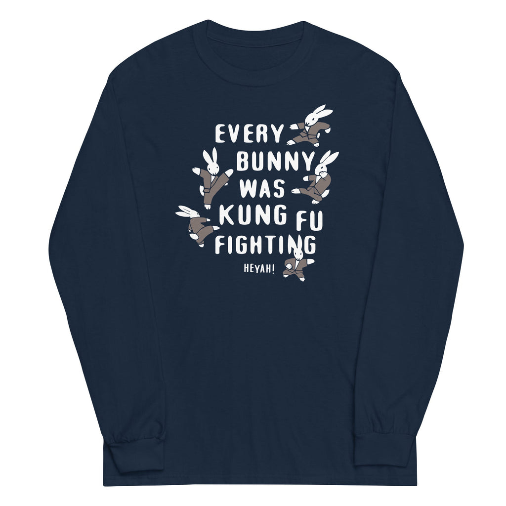 Every Bunny Was Kung Fu Fighting Unisex Long Sleeve Tee product image 6