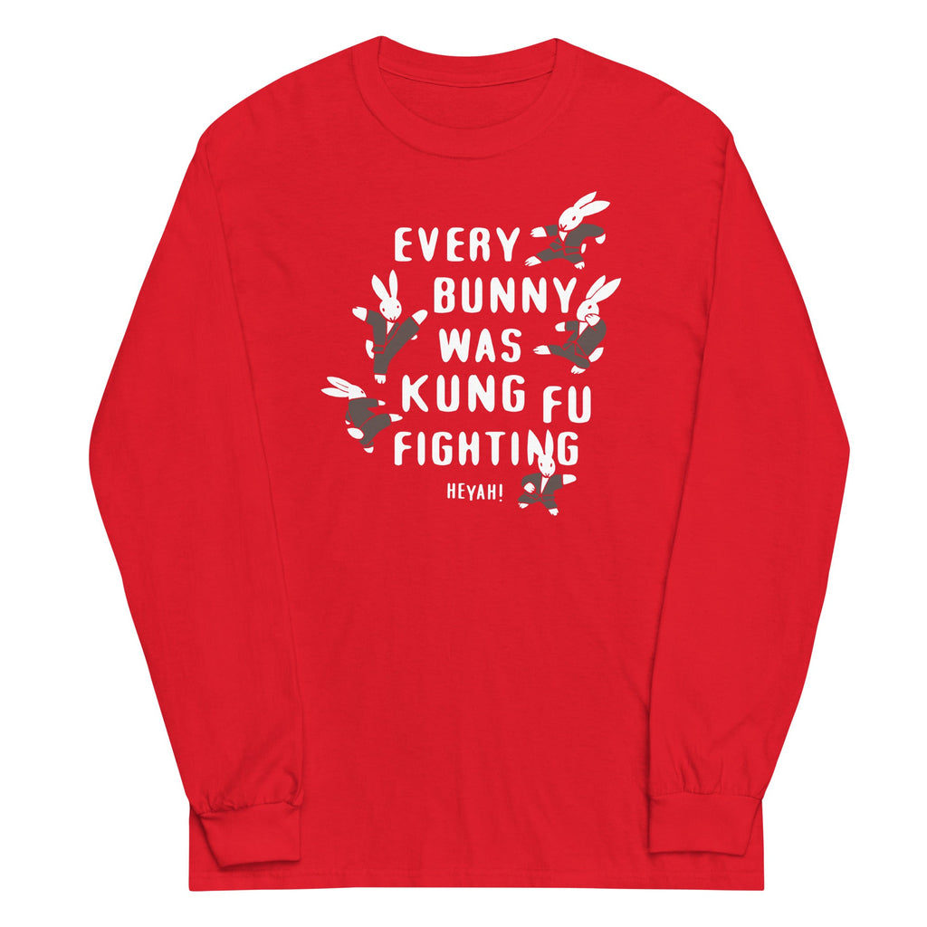 Every Bunny Was Kung Fu Fighting Unisex Long Sleeve Tee product image 2