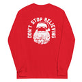 Don't Stop Believing Santa Unisex Long Sleeve Tee product image 1