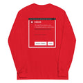 Error, Adult Person Failed To Start Unisex Long Sleeve Tee product image 1