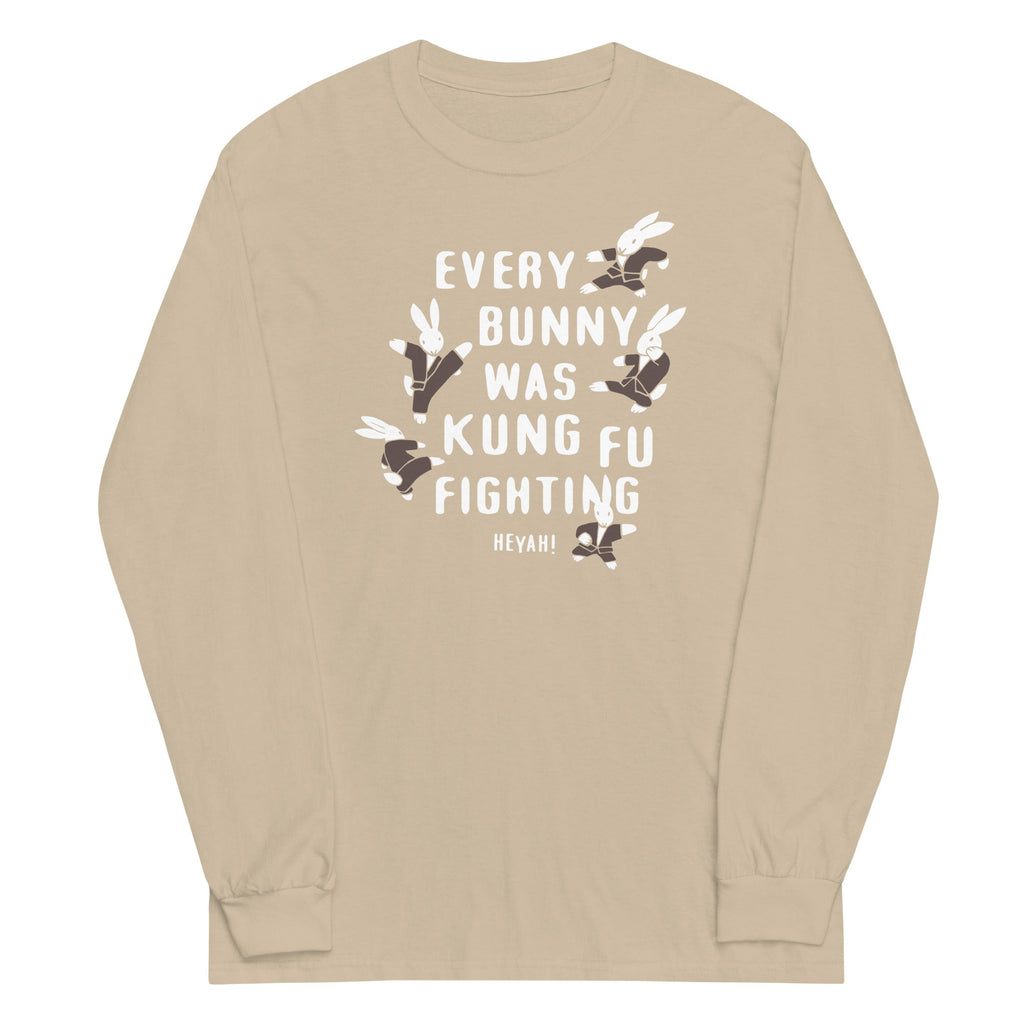 Every Bunny Was Kung Fu Fighting Unisex Long Sleeve Tee product image 4