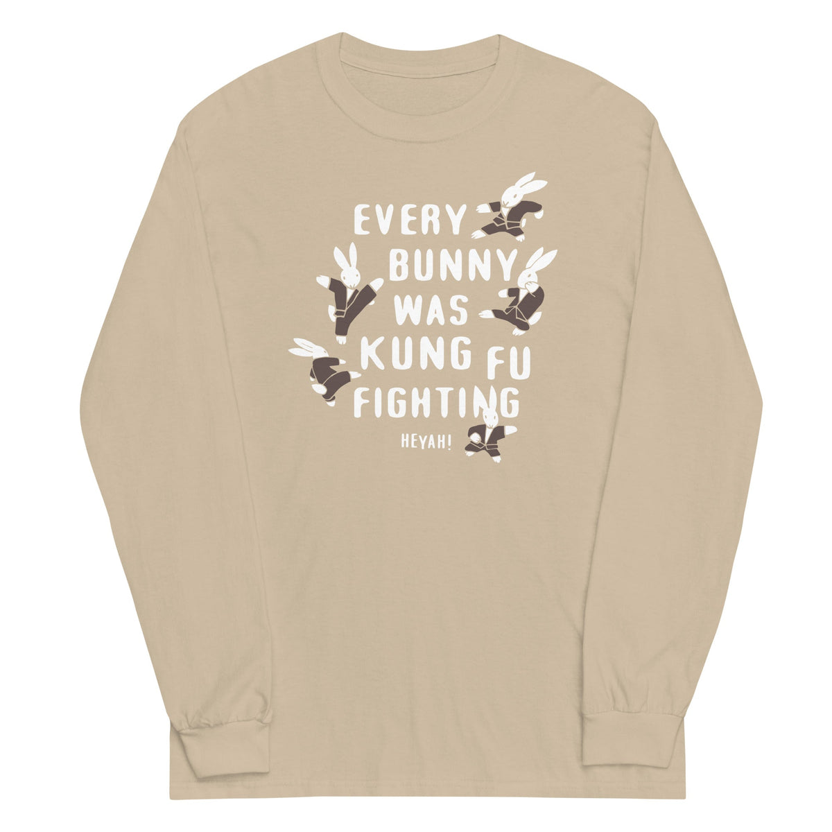 Every Bunny Was Kung Fu Fighting Unisex Long Sleeve Tee product image 4