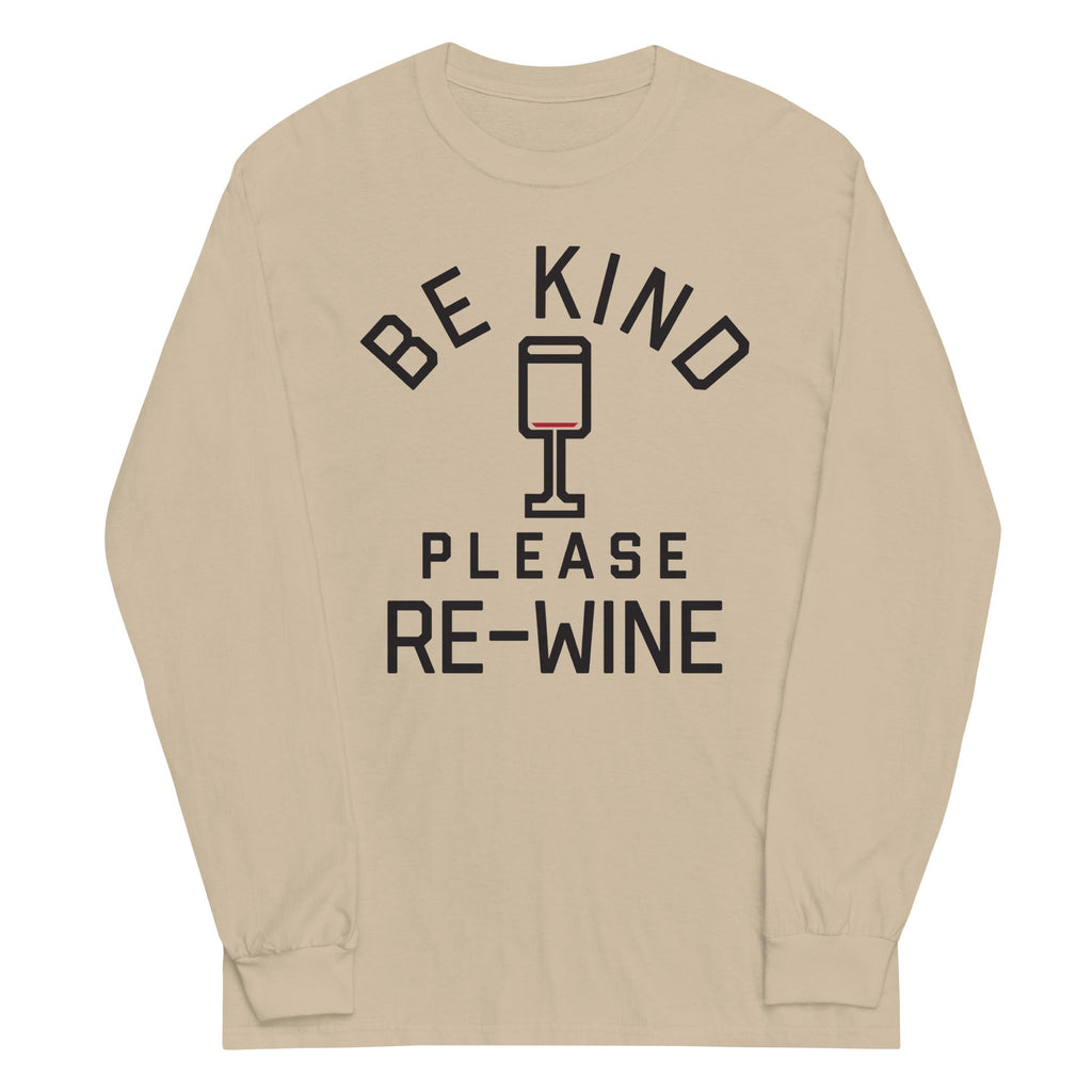 Be Kind, Please Re-Wine Unisex Long Sleeve Tee product image 3