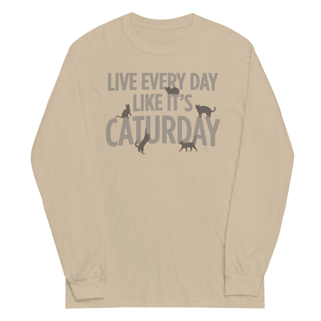Live Every Day Like It's Caturday Unisex Long Sleeve Tee product image 3