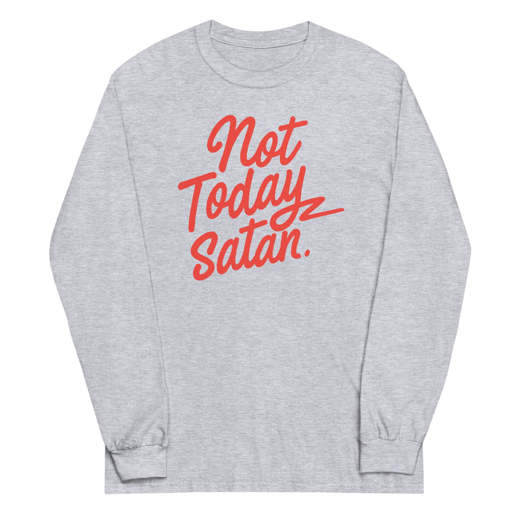 Not Today Satan Unisex Long Sleeve Tee product image 3