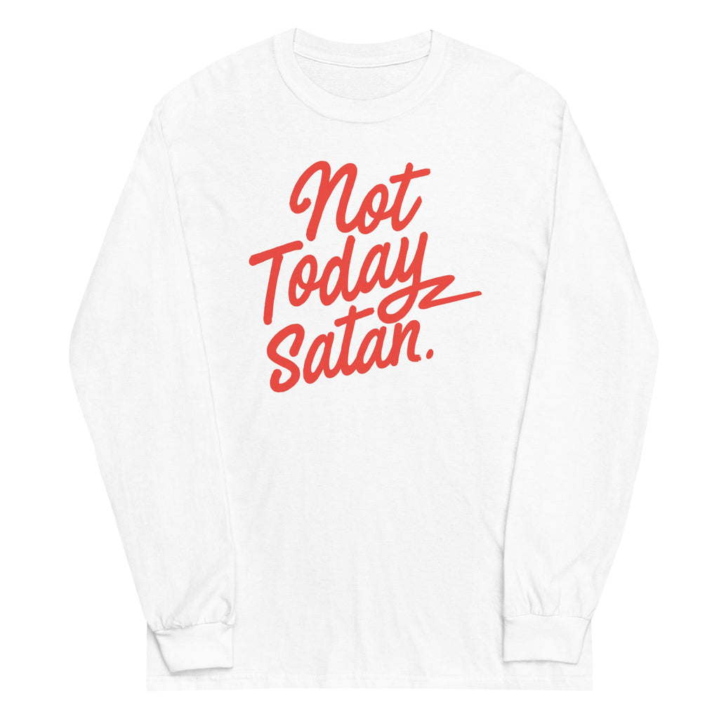 Not Today Satan Unisex Long Sleeve Tee product image 4