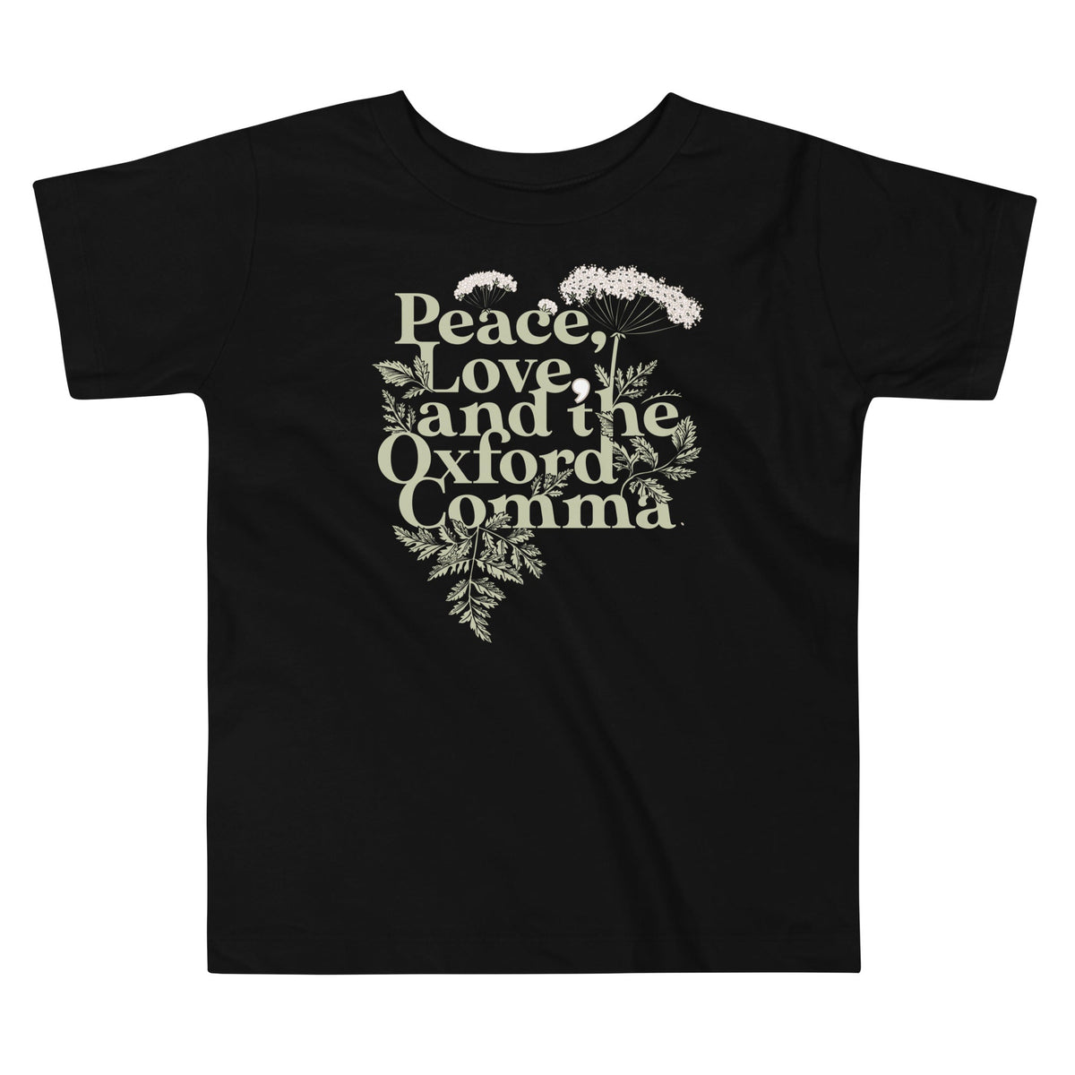 Peace, Love, And The Oxford Comma Kid's Toddler Tee product image 1