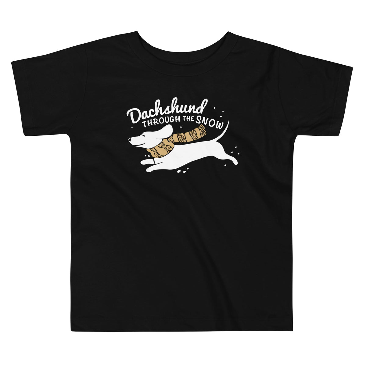 Dachshund Through The Snow Kid's Toddler Tee product image 1