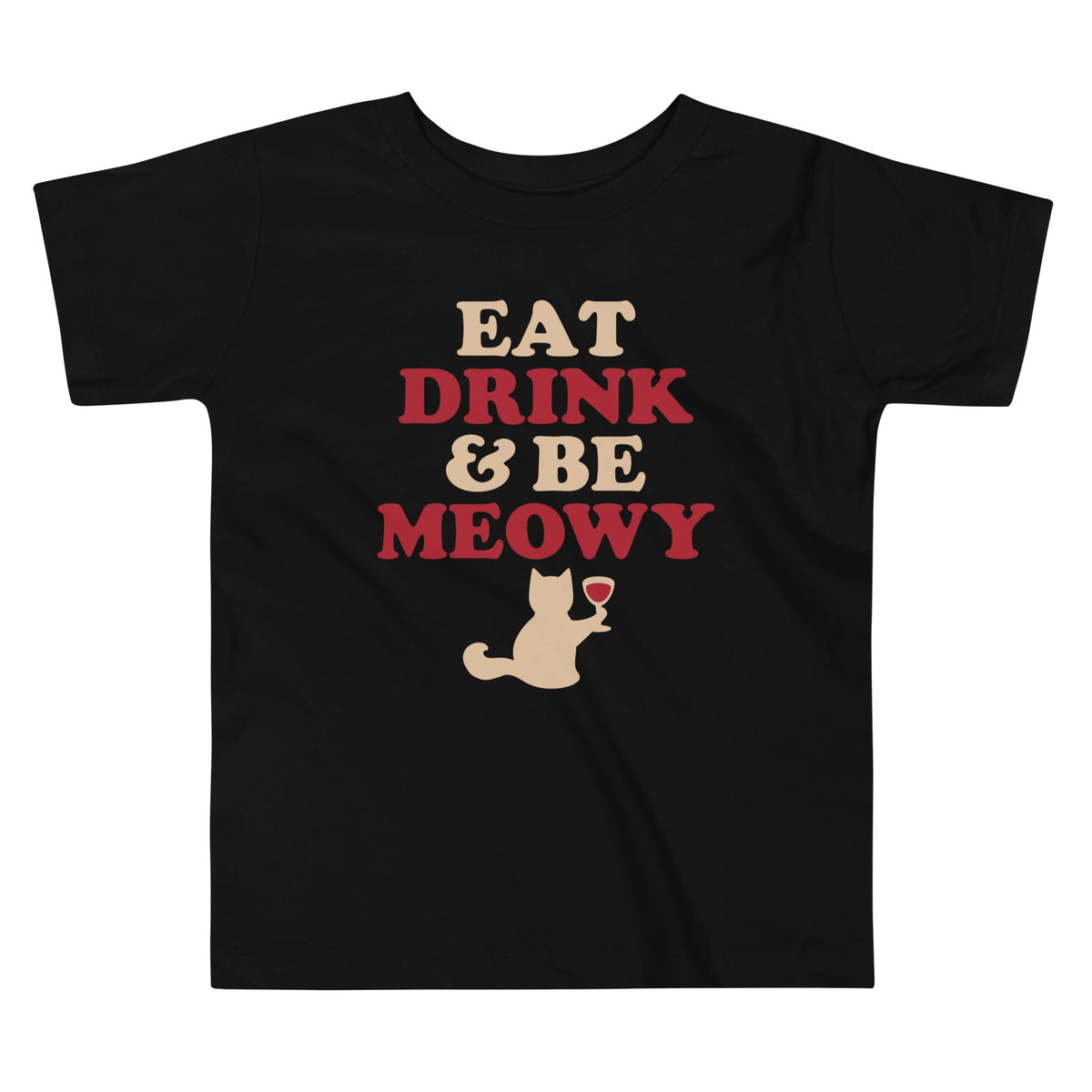 Eat Drink & Be Meowy Kid's Toddler Tee product image 1