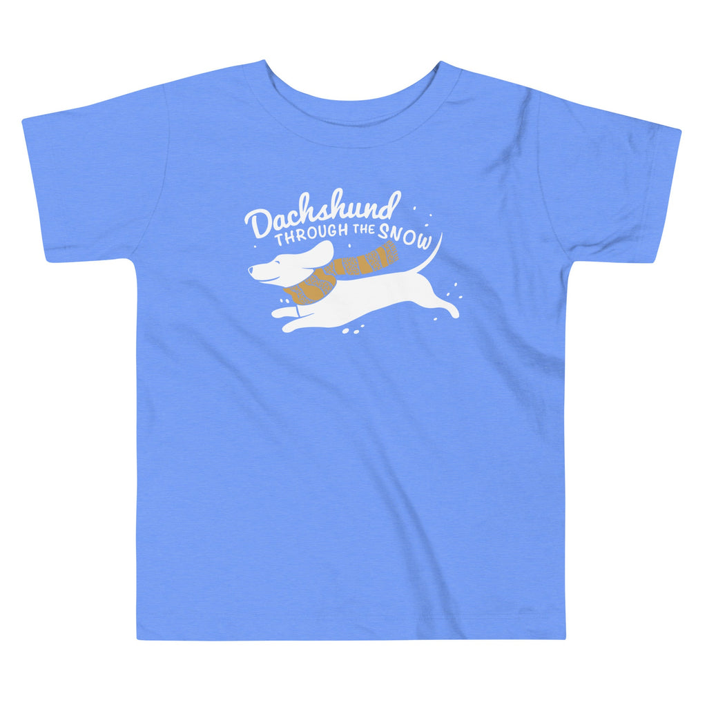 Dachshund Through The Snow Kid's Toddler Tee product image 2