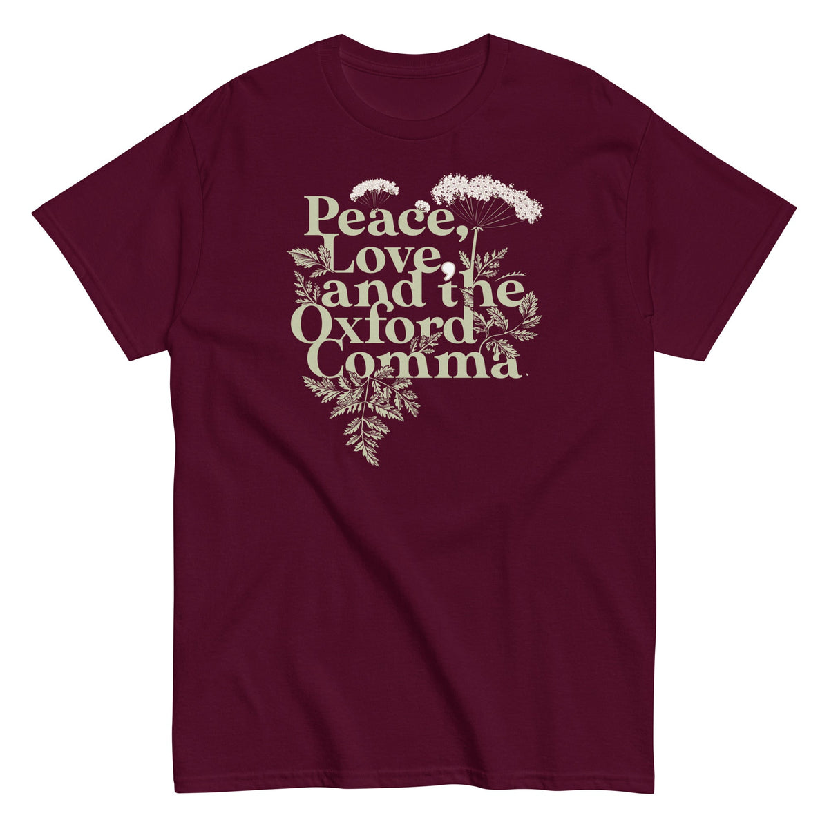 Peace, Love, And The Oxford Comma Men's Classic Tee product image 6