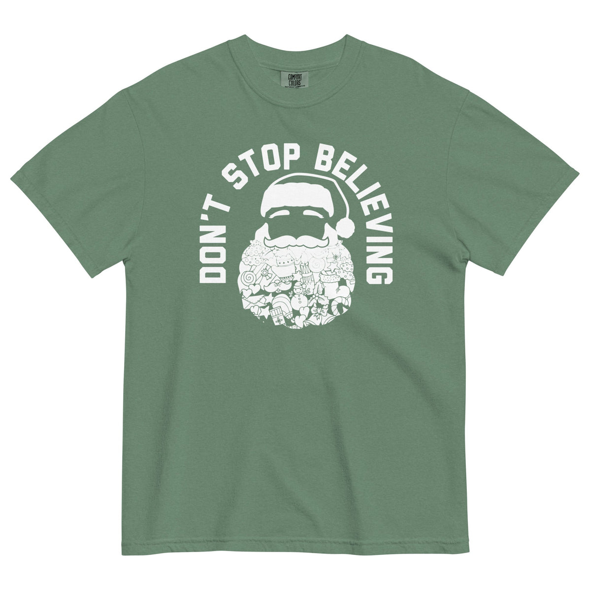 Don't Stop Believing Santa Men's Relaxed Fit Tee product image 4