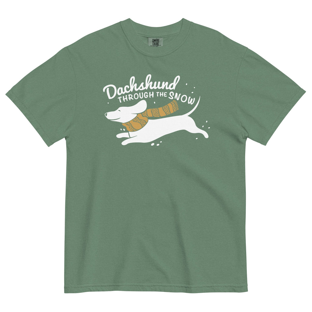 Dachshund Through The Snow Men's Relaxed Fit Tee product image 5