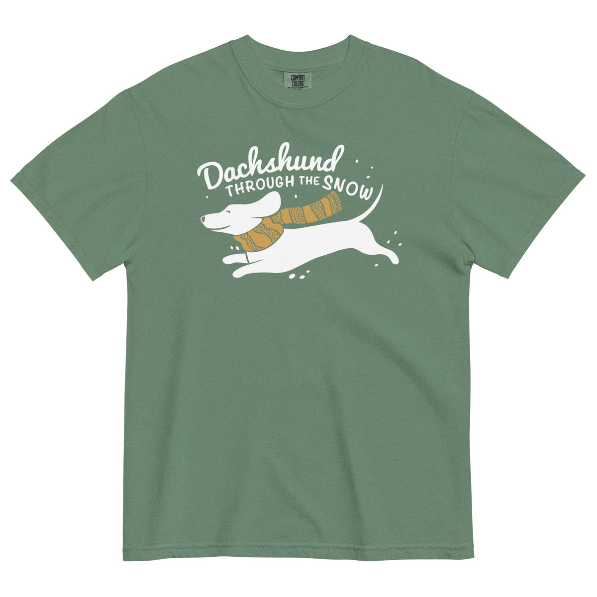 Dachshund Through The Snow Men's Relaxed Fit Tee product image 5
