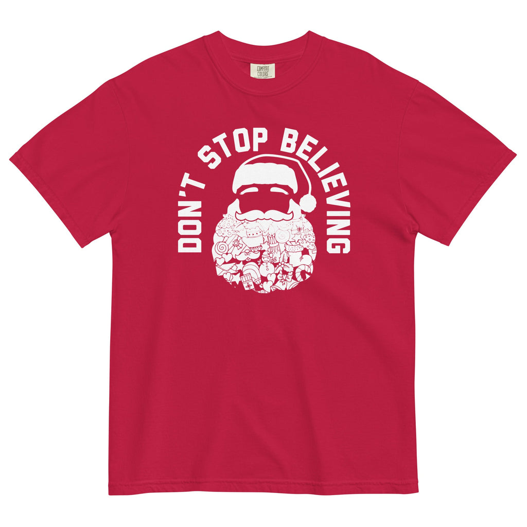 Don't Stop Believing Santa Men's Relaxed Fit Tee product image 1