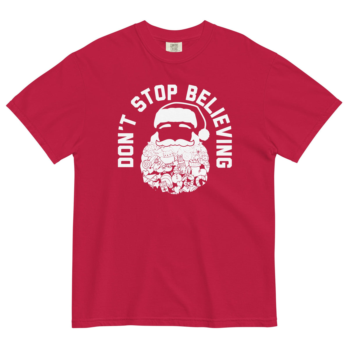 Don't Stop Believing Santa Men's Relaxed Fit Tee product image 1