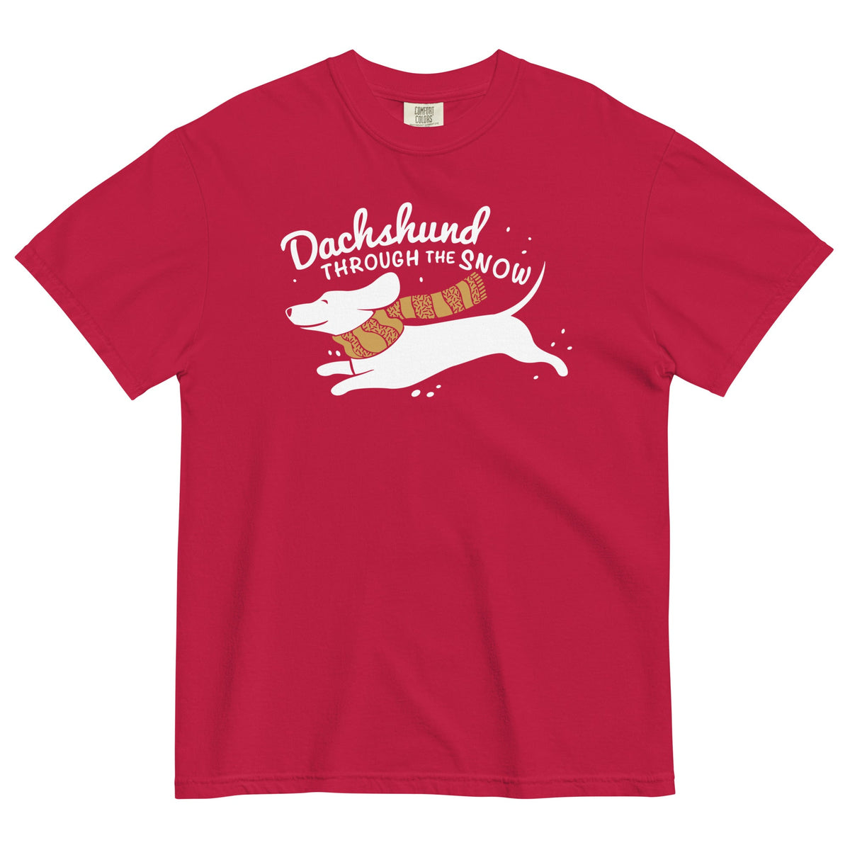 Dachshund Through The Snow Men's Relaxed Fit Tee product image 3