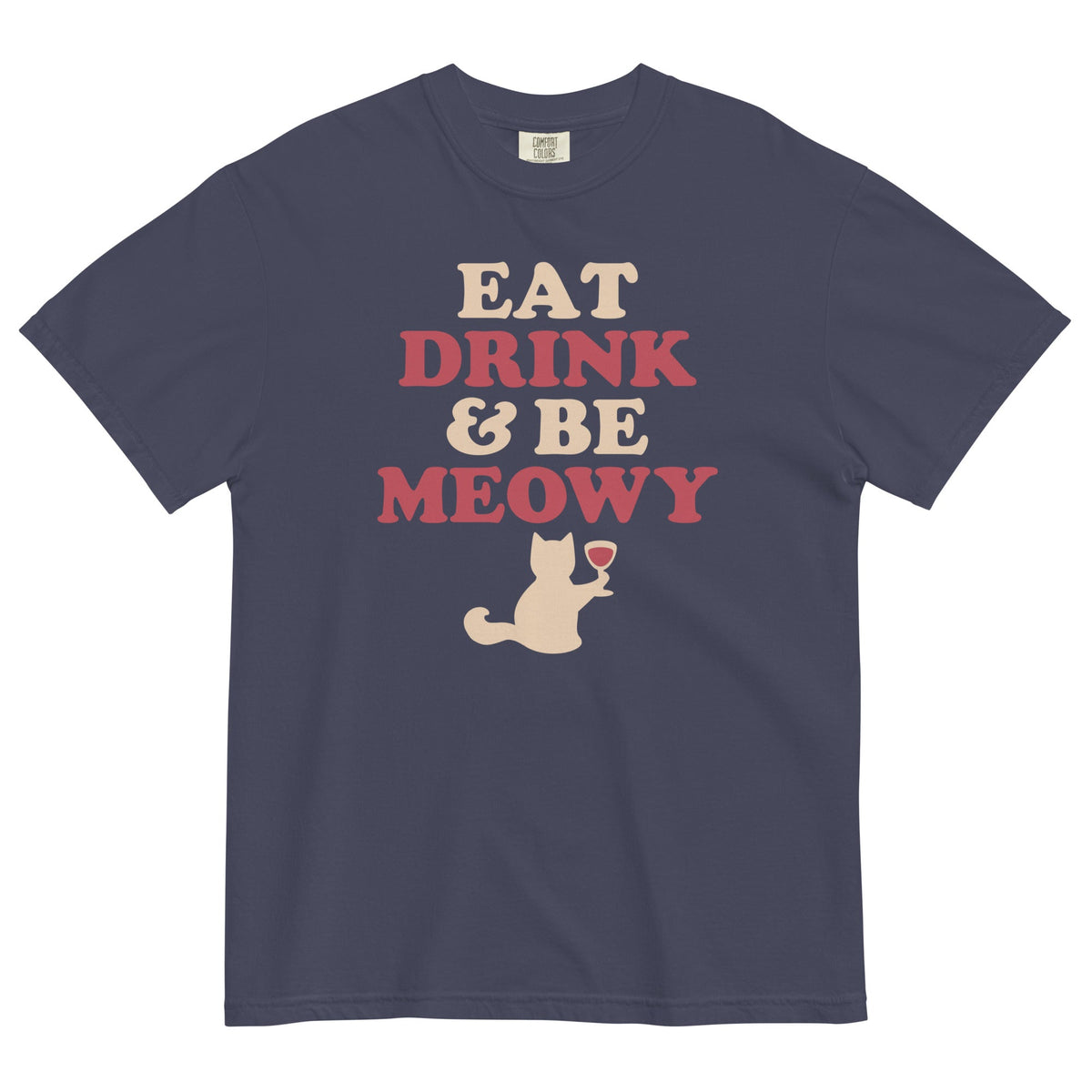 Eat Drink & Be Meowy Men's Relaxed Fit Tee product image 1