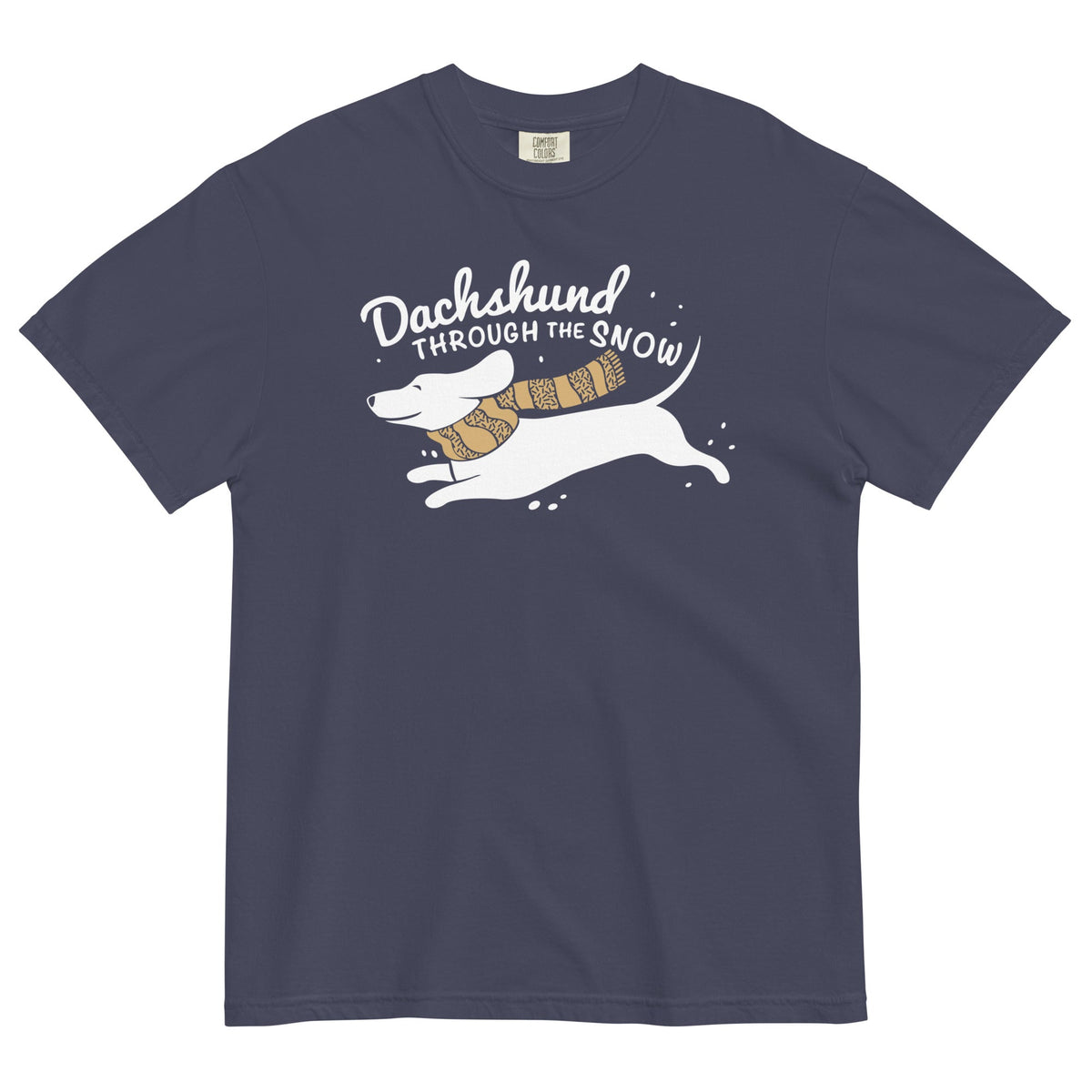 Dachshund Through The Snow Men's Relaxed Fit Tee product image 1