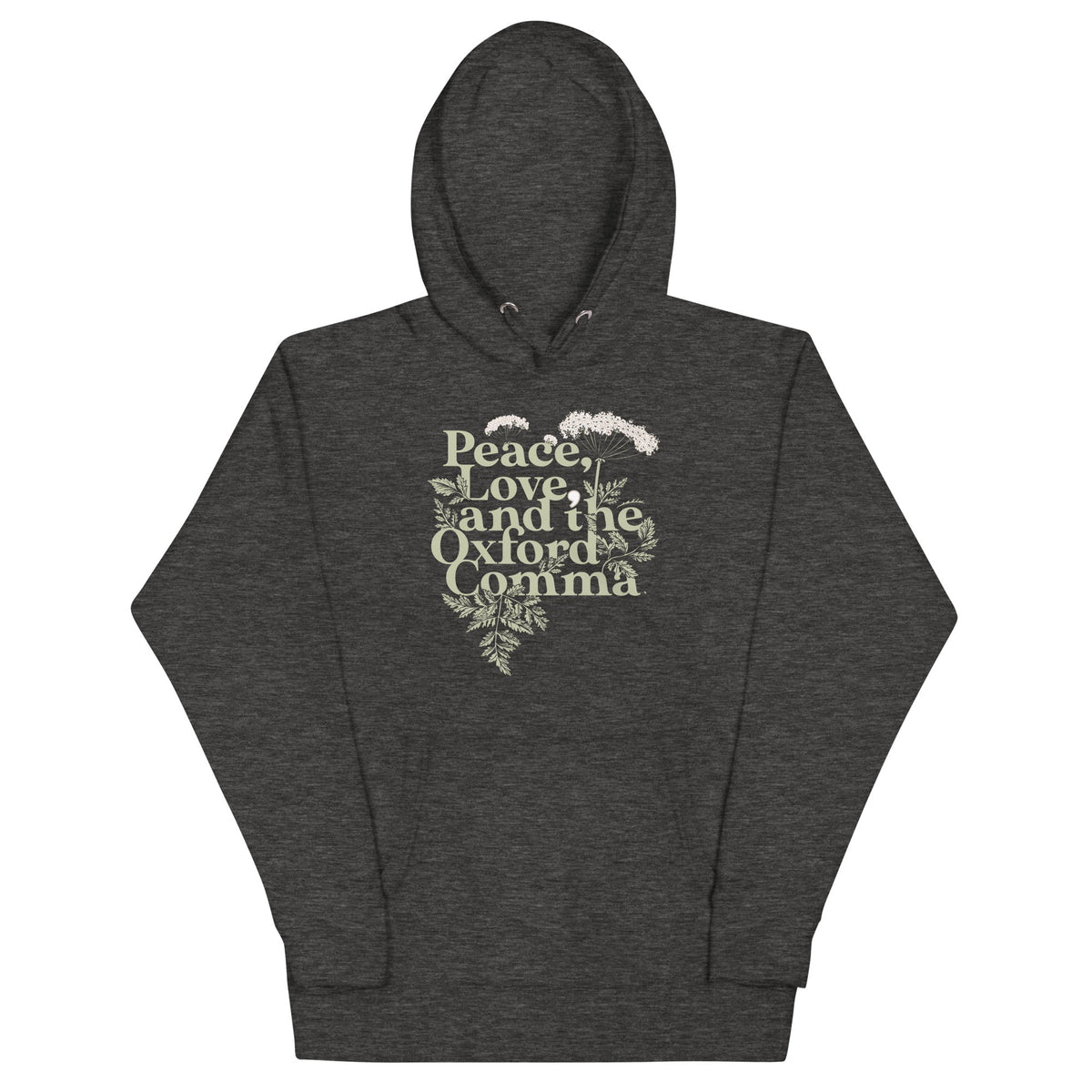 Peace, Love, And The Oxford Comma Unisex Hoodie product image 1