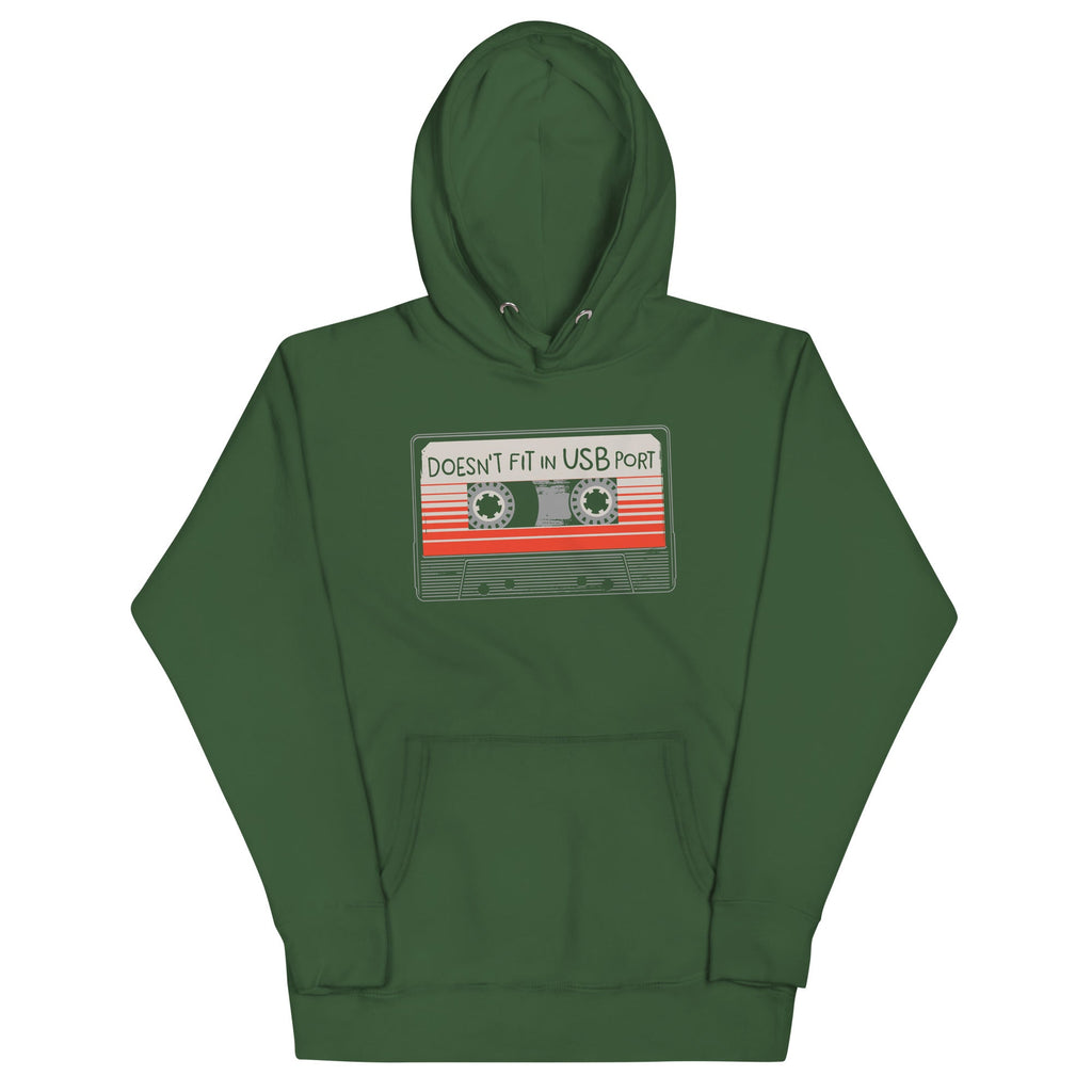 Doesn't Fit In USB Port Unisex Hoodie product image 4