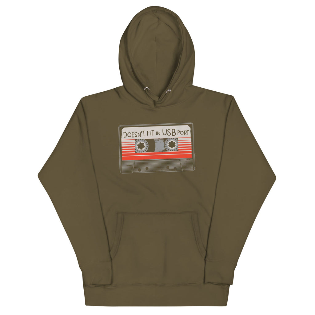 Doesn't Fit In USB Port Unisex Hoodie product image 1