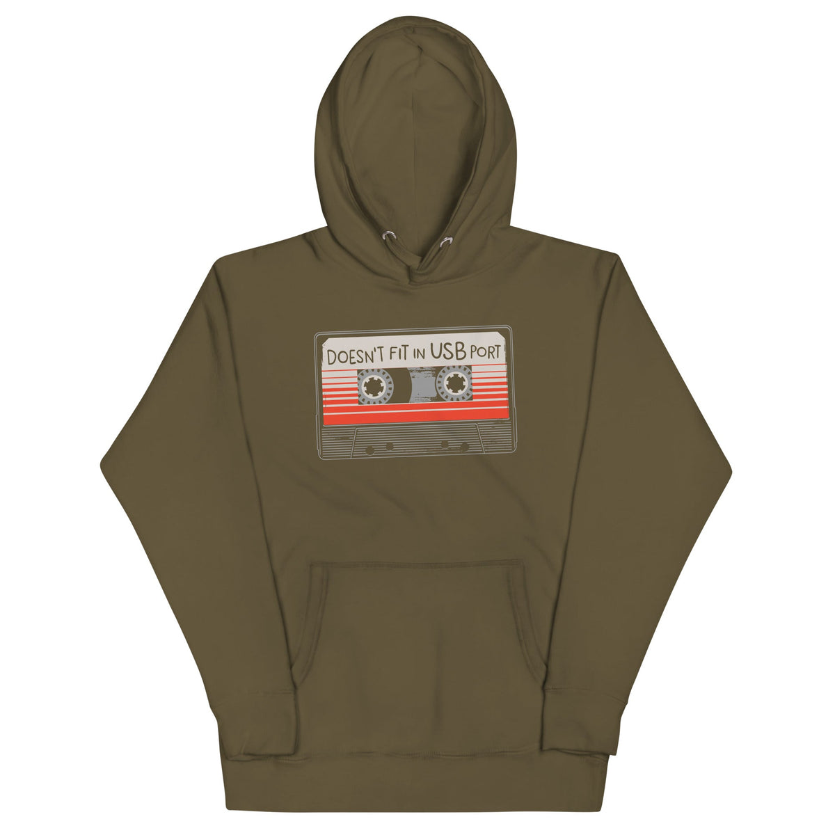 Doesn't Fit In USB Port Unisex Hoodie product image 1