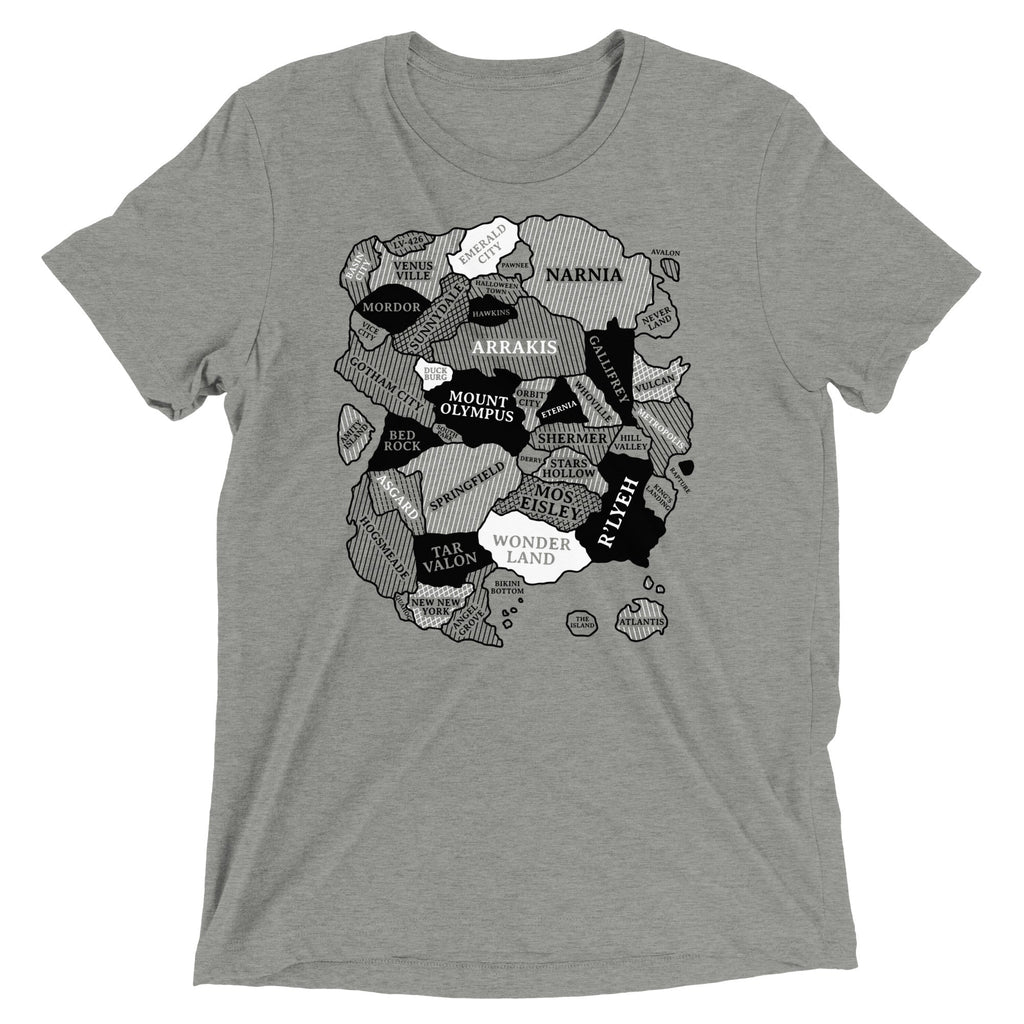 World Map Men's Tri-Blend Tee product image 1