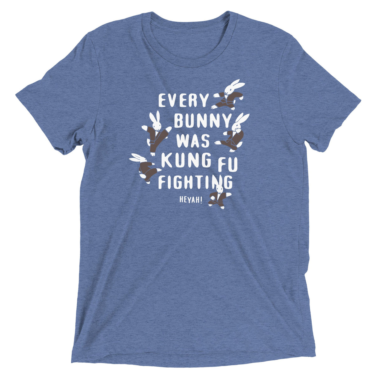 Every Bunny Was Kung Fu Fighting Men's Tri-Blend Tee product image 1