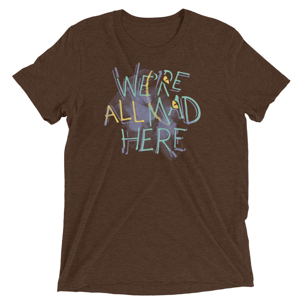 We're All Mad Here Men's Tri-Blend Tee product image 4