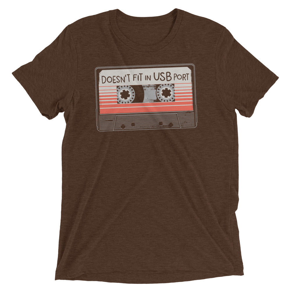 Doesn't Fit In USB Port Men's Tri-Blend Tee product image 2