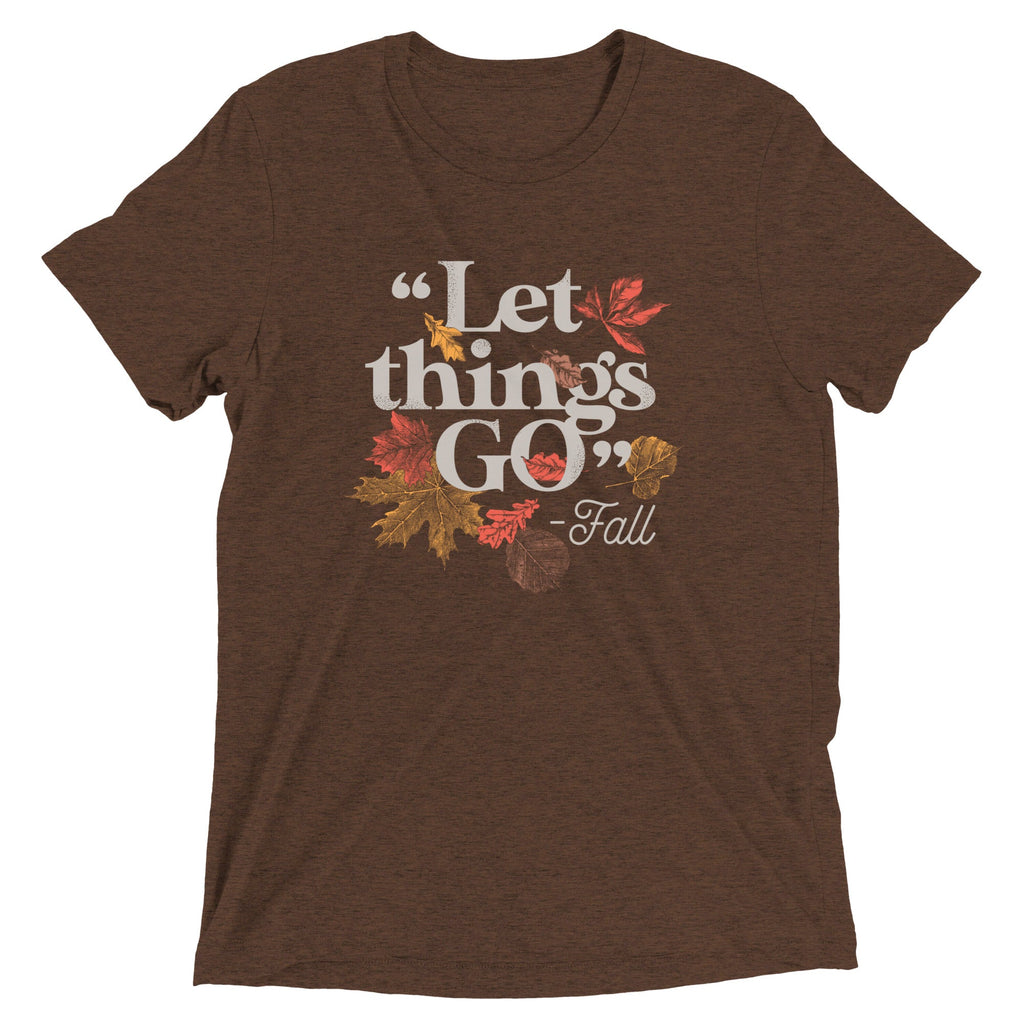"Let Things Go" -Fall Men's Tri-Blend Tee product image 3