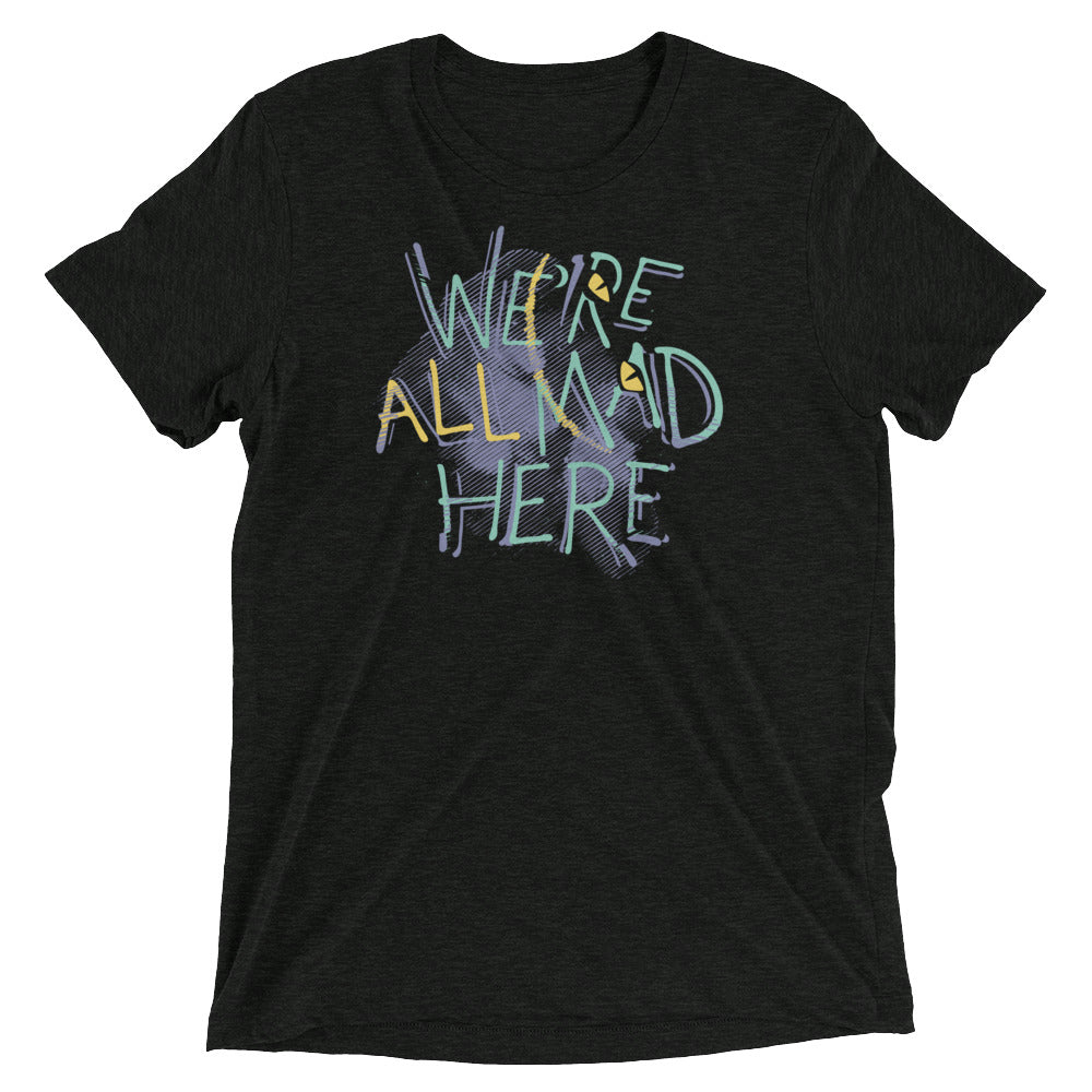 We're All Mad Here Men's Tri-Blend Tee product image 2