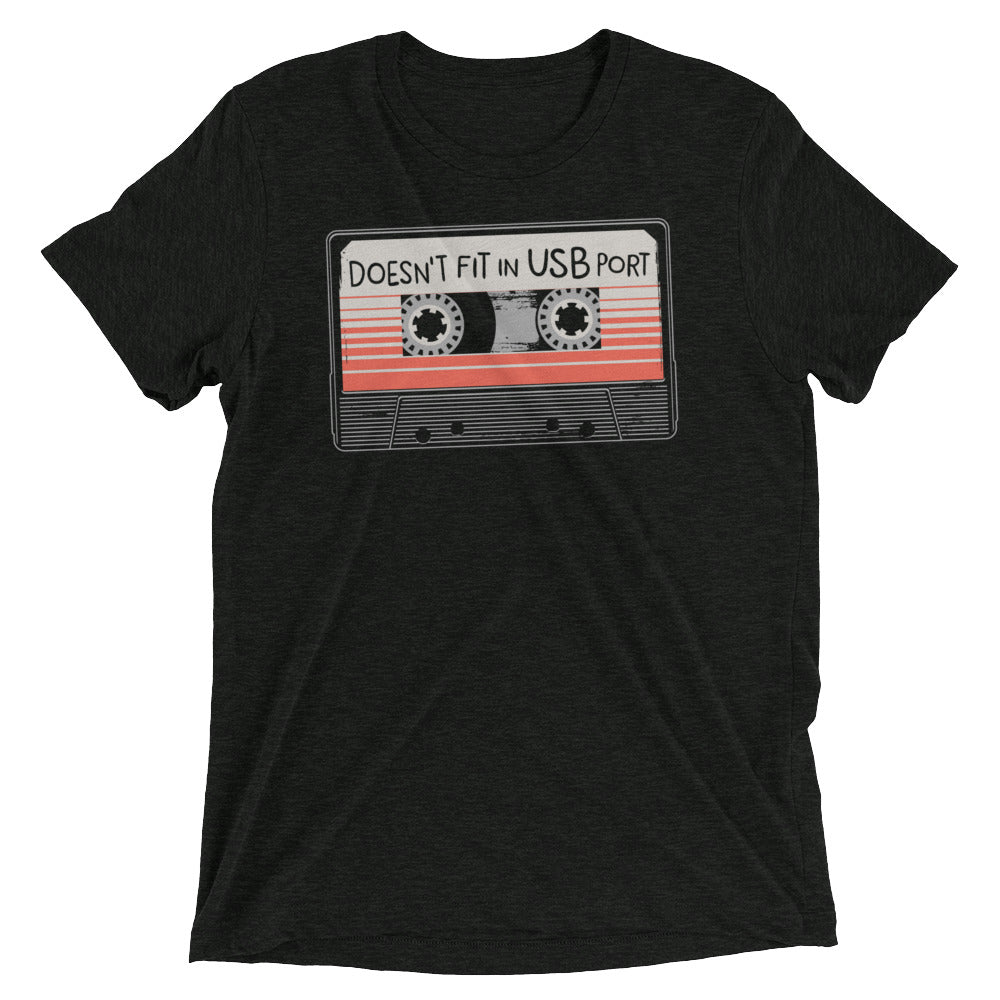 Doesn't Fit In USB Port Men's Tri-Blend Tee product image 1