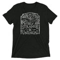 I Myself Am Strange And Unusual Men's Tri-Blend Tee product image 1