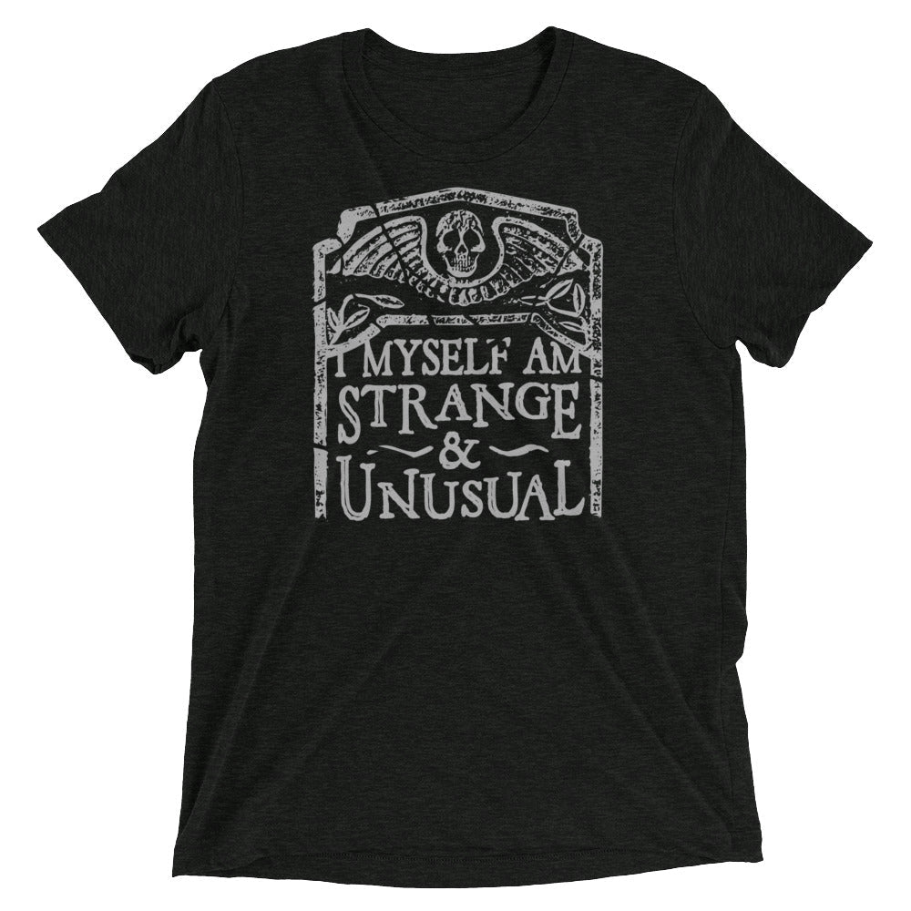 I Myself Am Strange And Unusual Men's Tri-Blend Tee product image 1