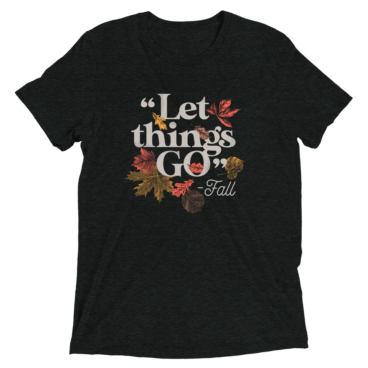 "Let Things Go" -Fall Men's Tri-Blend Tee product image 1